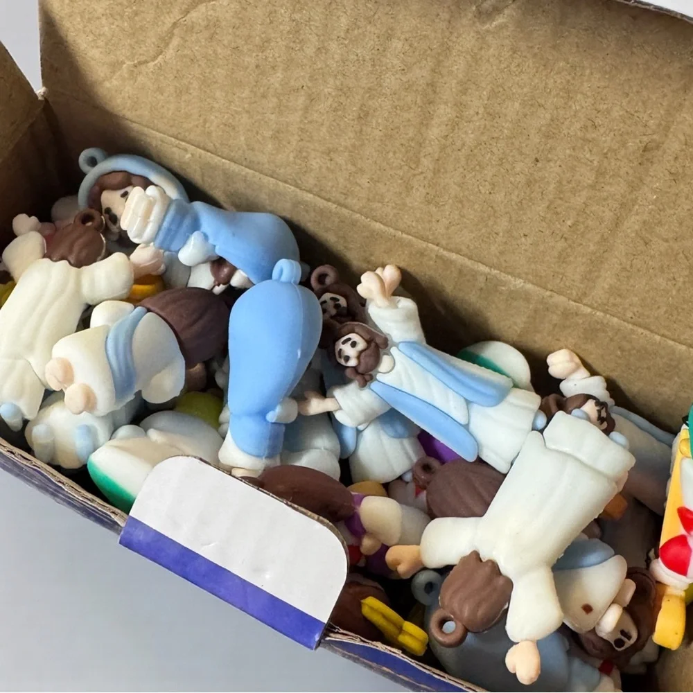 60 Mini Jesus Figurines Bulk NIB Sunday School Gifts Baptism Church Party Favors